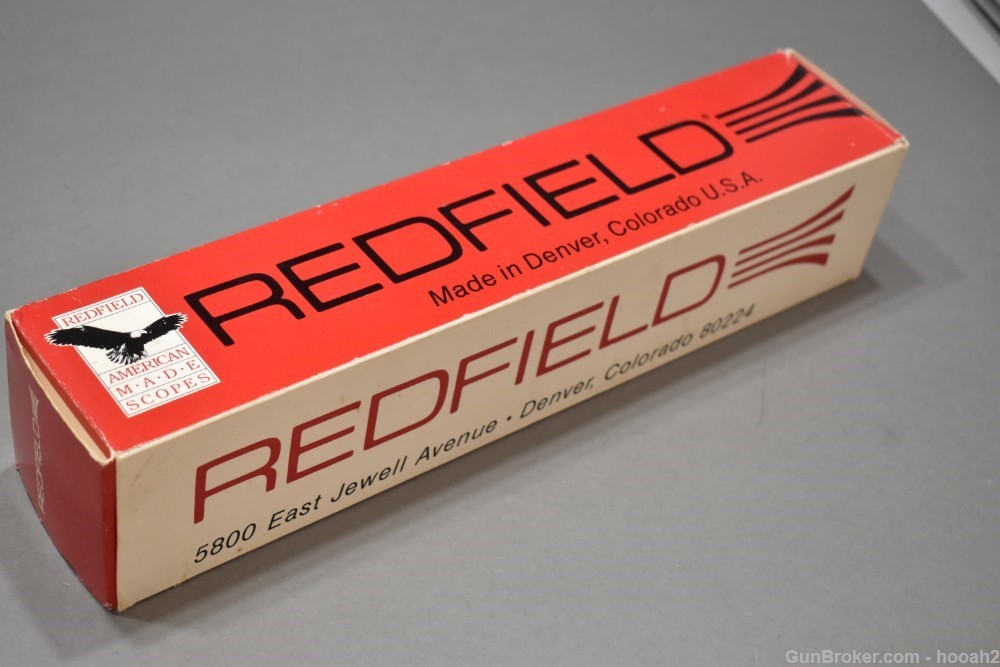 Vintage Redfield 3/4" 4x Rifle Scope W/Box W/Rings Duplex Reticle-img-1