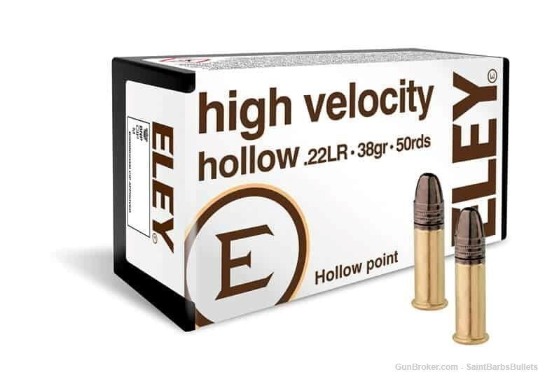 ELEY High Velocity .22lr 38gr. Hollow Point - 50 Rounds-img-0