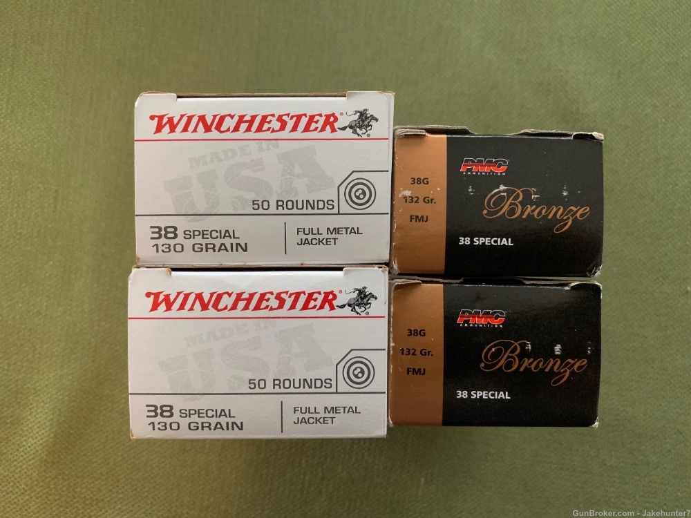 200 Rounds of 38 Special Ammo - Winchester & PMC Bronze-img-0