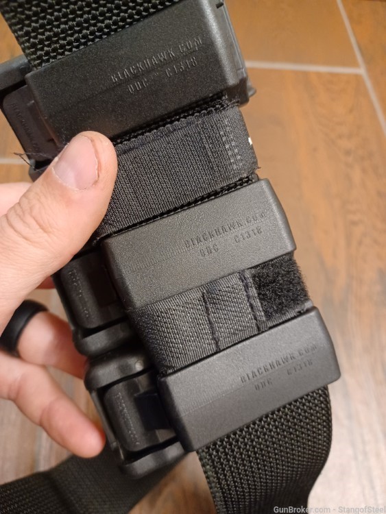 Tactical belt with double mag carriers-img-2