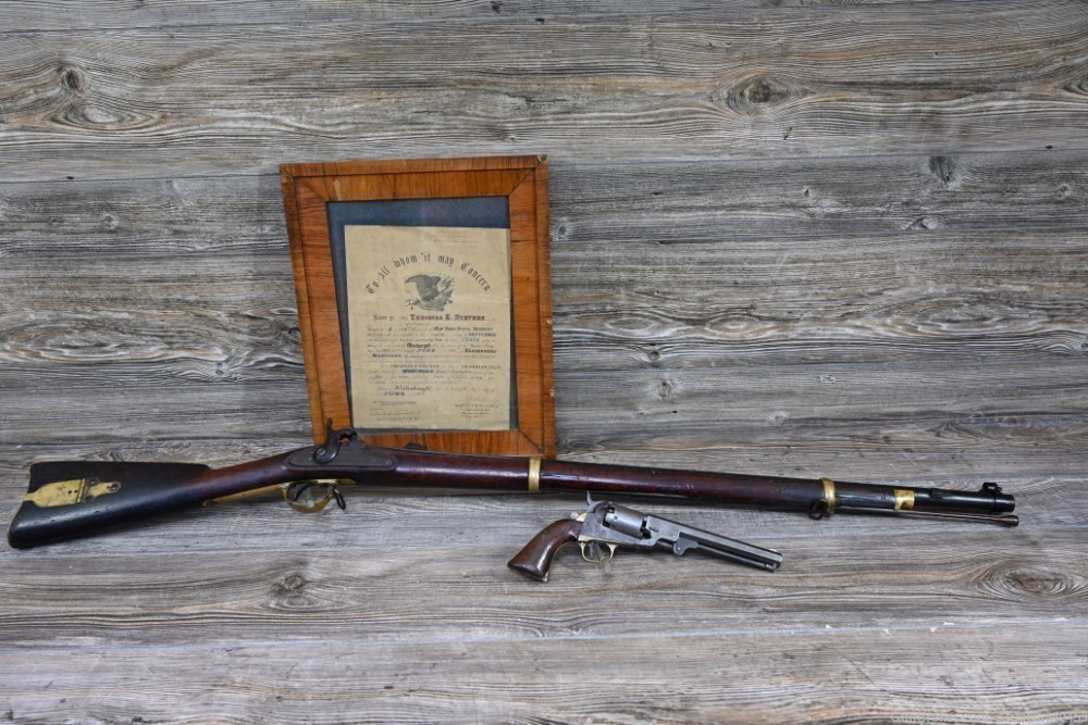 Original Remington 1863 "Zouve" 58 Caliber Manhattan Revolver Provenance-img-9