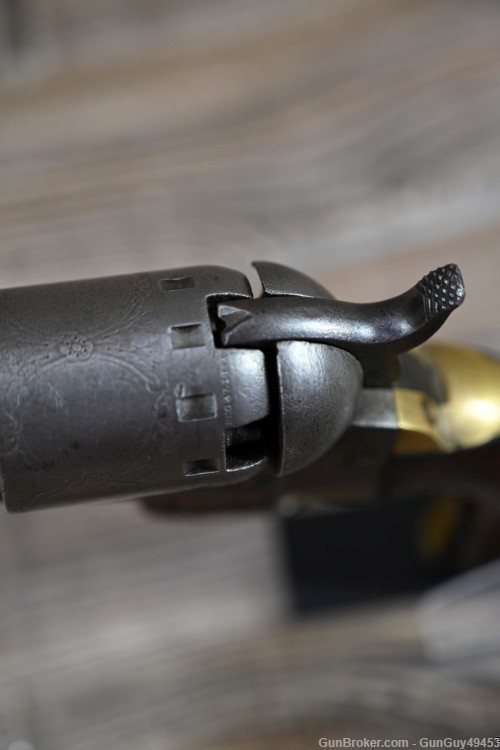 Original Remington 1863 "Zouve" 58 Caliber Manhattan Revolver Provenance-img-52