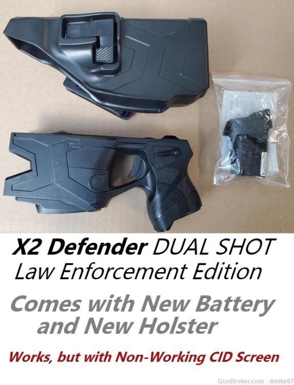 X2 Defender TASER New Battery & New Blackhawk Holster *Nonfunctioning CID*-img-0