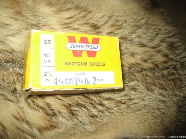 WINCHESTER SUPER SPEED BOX 10GA. 2 SHOT 2 7/8" FULL & CORRECT !!-img-1