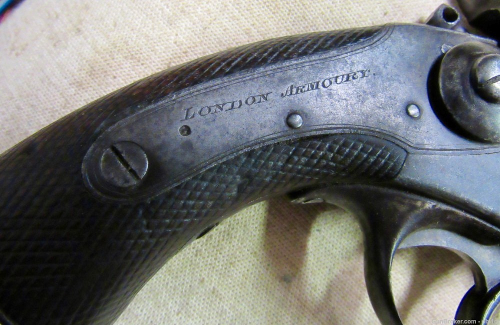 Early Confederate Import JS Anchor British Kerr Civil War Revolver-img-2