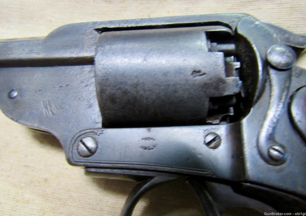 Early Confederate Import JS Anchor British Kerr Civil War Revolver-img-12