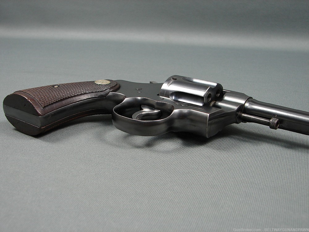 Colt Official Police 22LR 6" 6-Shot Revolver Mfg 1937-img-3