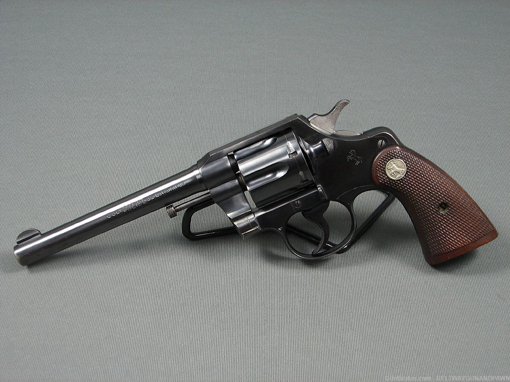 Colt Official Police 22LR 6" 6-Shot Revolver Mfg 1937-img-0