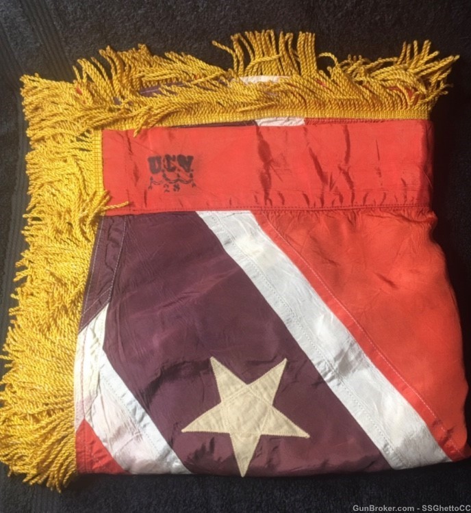 1940’s UCV  CSA Veterans Flag; Camp#28 Nashville Tennessee;Gen.Johnston CSA-img-0