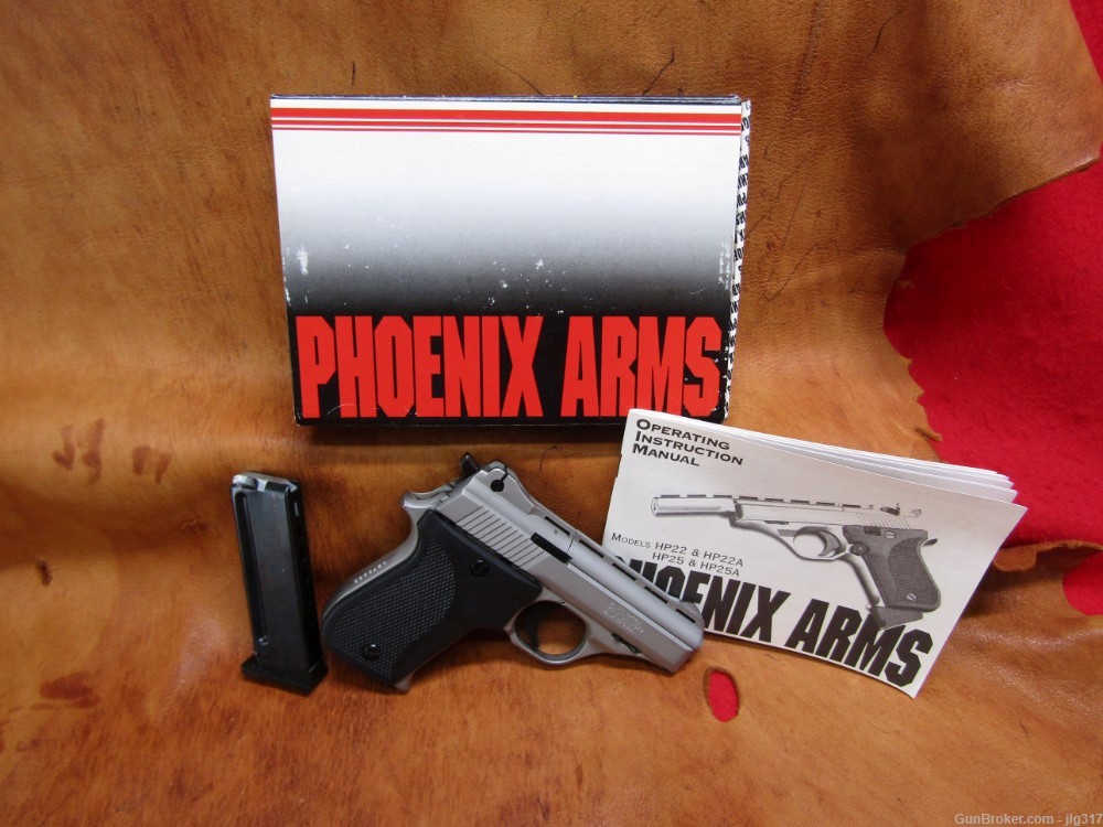 Phoenix Arms HP22 22 LR Semi Auto Pistol Thumb Safety 8 RD Mag-img-0
