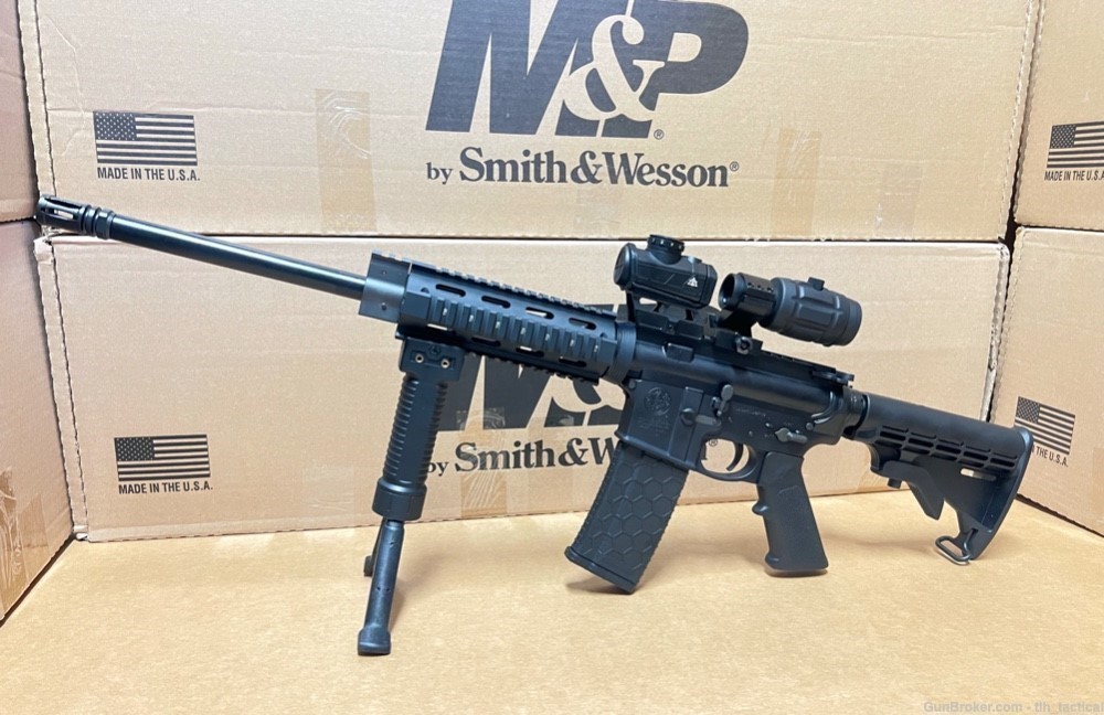 SMITH & WESSON AR-15 Tactical 3x Magnifier |Red Dot| 3 Magazines|AR M&P 15-img-7