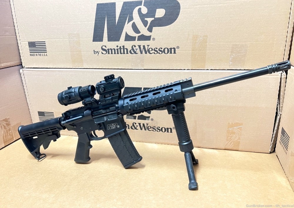 SMITH & WESSON AR-15 Tactical 3x Magnifier |Red Dot| 3 Magazines|AR M&P 15-img-2