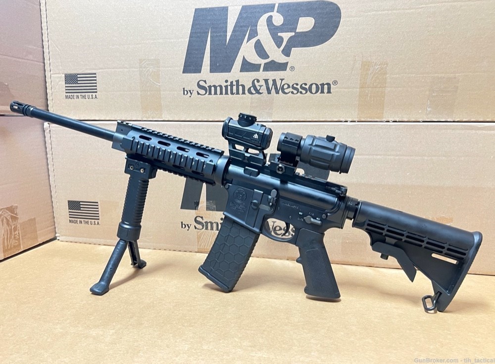 SMITH & WESSON AR-15 Tactical 3x Magnifier |Red Dot| 3 Magazines|AR M&P 15-img-6