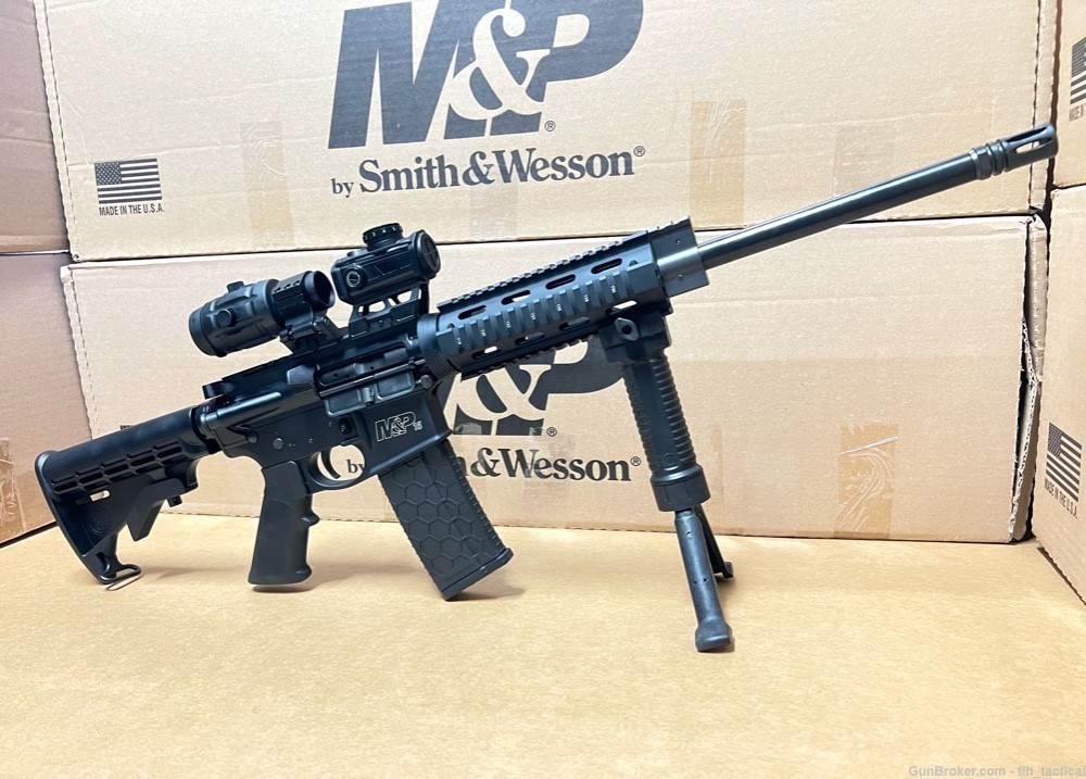 SMITH & WESSON AR-15 Tactical 3x Magnifier |Red Dot| 3 Magazines|AR M&P 15-img-3