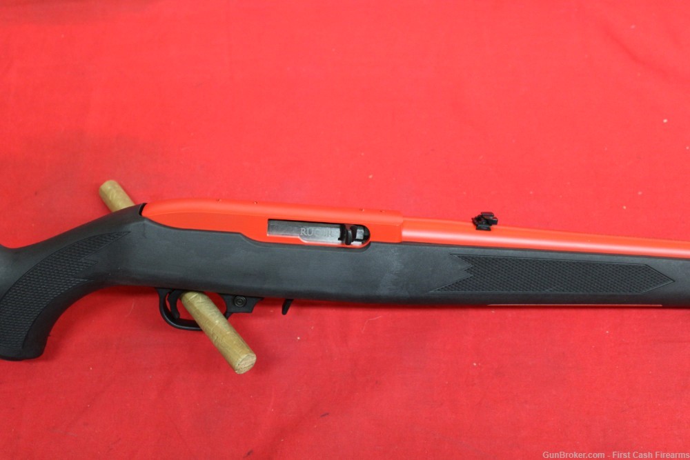 RUGER 10/22 22LR, RED Finish w/synthetic stock-img-3