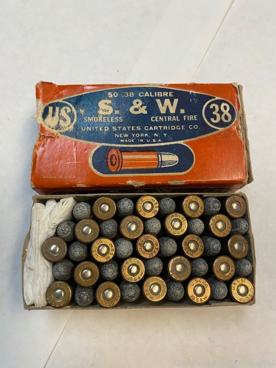 Prewar 38 S&W " Rifle " United States Cartridge Co. US NOS-img-0