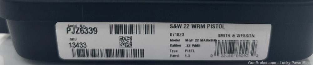 Smith & Wesson M&P 22 WRM Semi-Auto Pistol (Brand New!)-img-2
