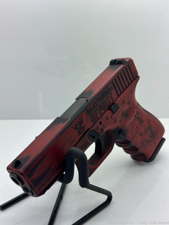 Glock 19 Gen 3 9mm Deadpool Semi-Auto Pistol (NEW!)-img-4