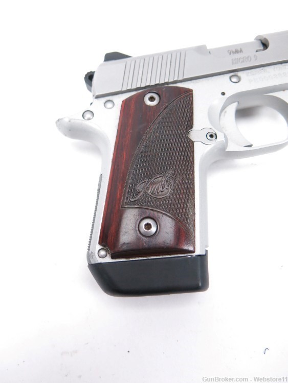 Kimber Micro 9 Stainless Rosewood 3.15" 9mm Semi-Auto Pistol w/ Mags AS IS-img-23