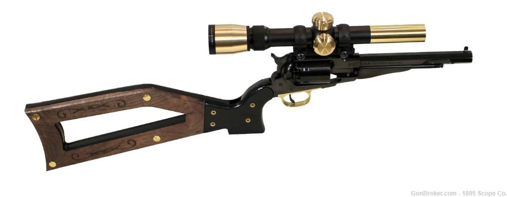 1858 Remington BP Revolver SBR & Matching Scope & Shoulder Stock - Pietta -img-5
