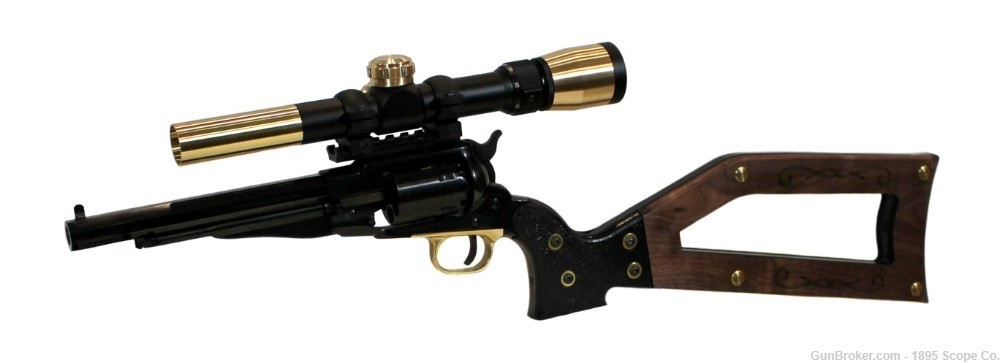 1858 Remington BP Revolver SBR & Matching Scope & Shoulder Stock - Pietta -img-0