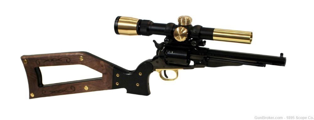 1858 Remington BP Revolver SBR & Matching Scope & Shoulder Stock - Pietta -img-2