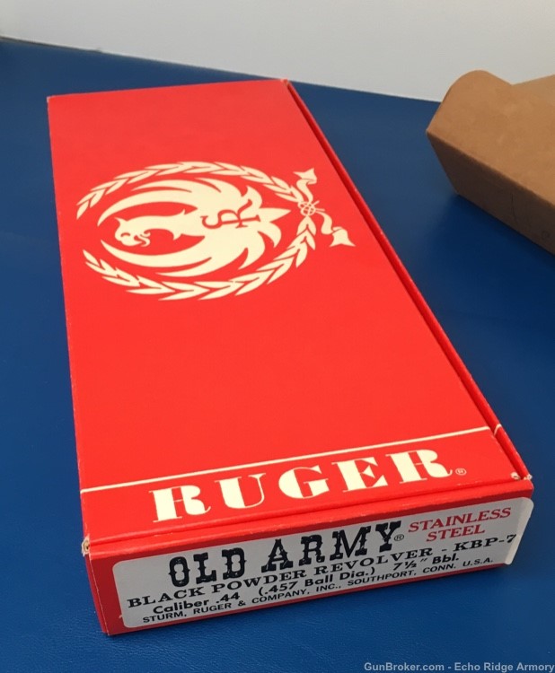 Mint Stainless Ruger Old Army 4 digit in box and shipping box-img-2