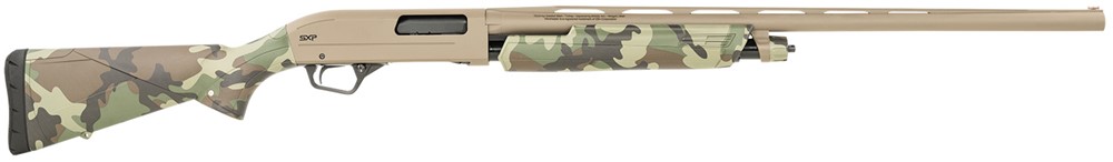 Winchester SXP Hybrid Pump-action 12GA 28 3.5 4Rd Woodland Camo FDE Metal 5-img-0