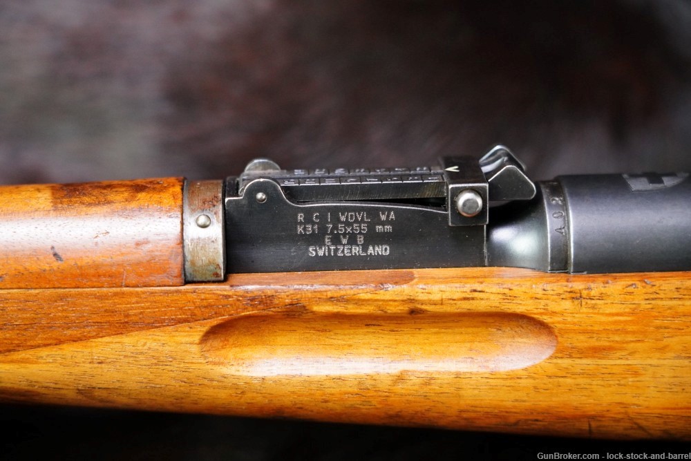 Swiss K31 1931 Matching Straight Pull 7.5x55 Bolt Action Rifle 1943 C&R-img-22