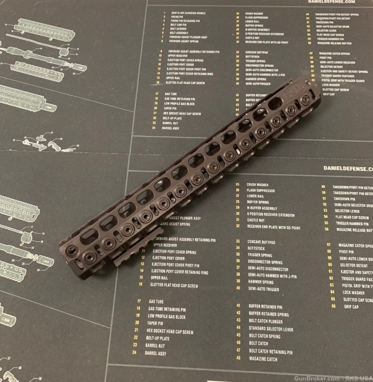HK G3 Spuhr handguard with 55mm picatinny raíl included-img-1