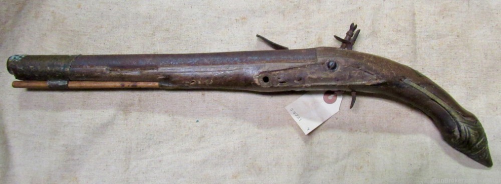 Mediterranean Flint Lock Pirate Pistol 1800's-img-13
