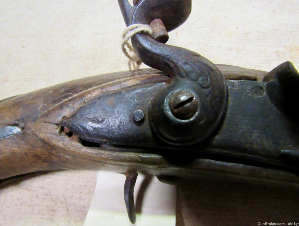 Mediterranean Flint Lock Pirate Pistol 1800's-img-4