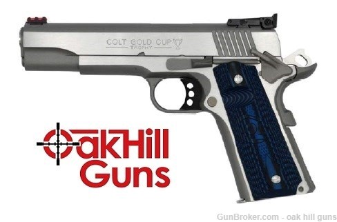 Colt 1911 Gold Cup Lite Series 70 9mm  O5072GCL Stainless *NEW* -img-0