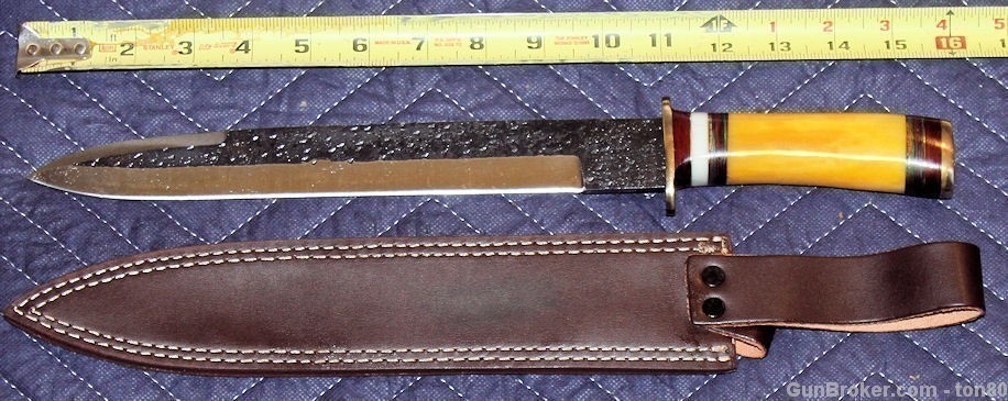 HANDMADE CUSTOM CARBON STEEL KNIFE 16.5 INCH SPO16A-img-1