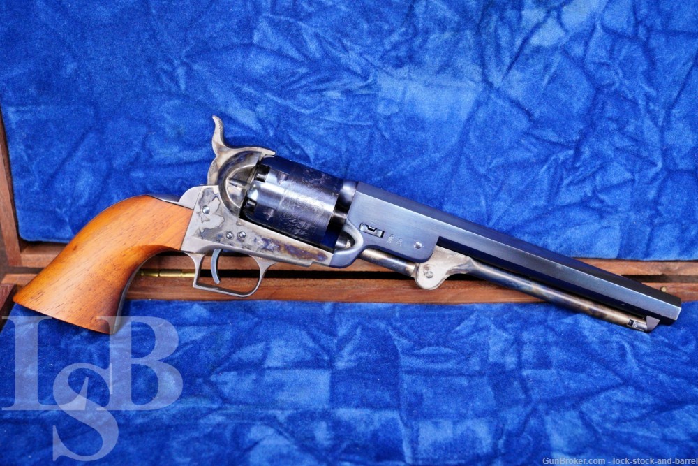Uberti Colt 1851 Navy .36 Cal 7.5” SA Percussion Revolver 1984 ATF Antique-img-0