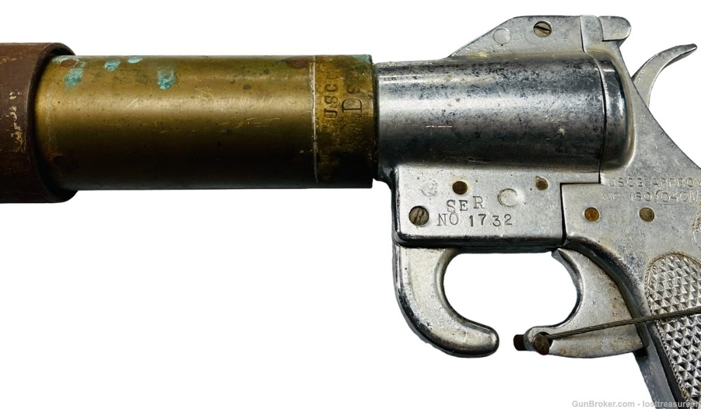 Rare Vintage USCG WWII SKLAR KILGORE Line Thrower Flare Gun COAST GUARD-img-7