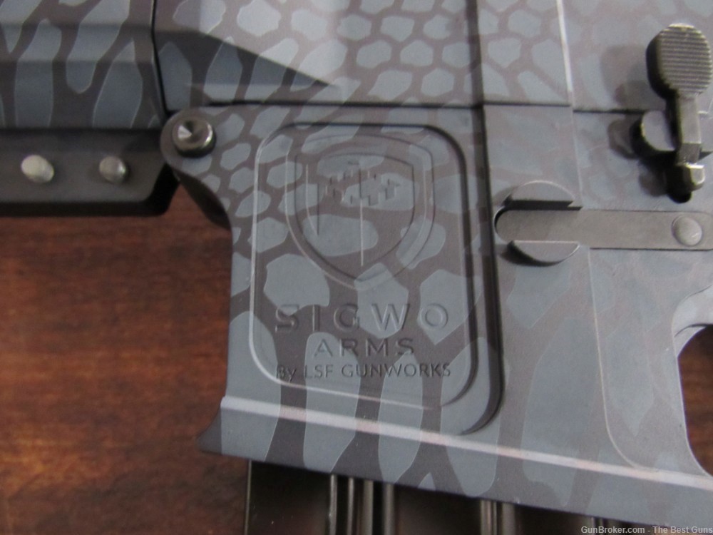 SIGWO ARMS Custom Blue/Gray Kryptek Cerakote AR 15 5.56 / 223 Keymod 16 In-img-16