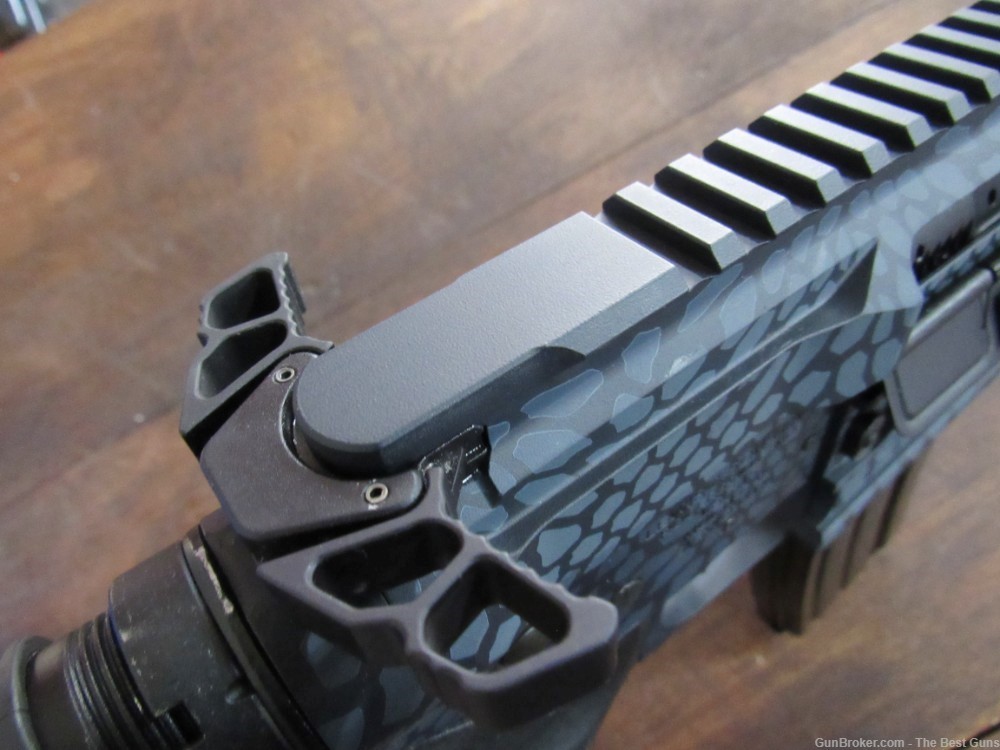 SIGWO ARMS Custom Blue/Gray Kryptek Cerakote AR 15 5.56 / 223 Keymod 16 In-img-12
