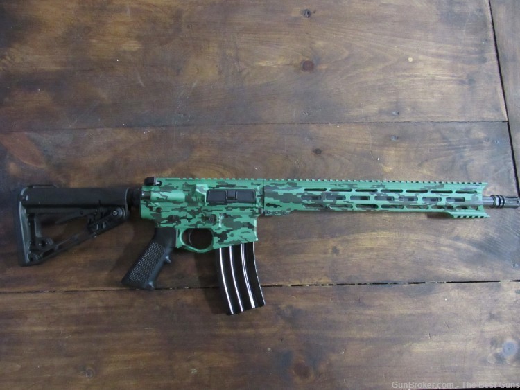 SIGWO Arms Custom Green Camouflage Cerakote AR-15 5.56 / 223 Remington AR15-img-4