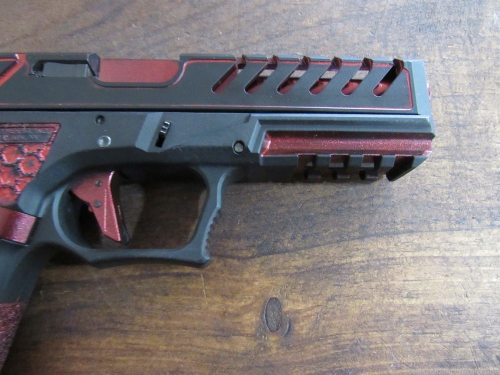 SIGWO Arms SA-9 9mm Pistol Red Cerakote Like Glock Polymer 80 SERIAL # 1!-img-5