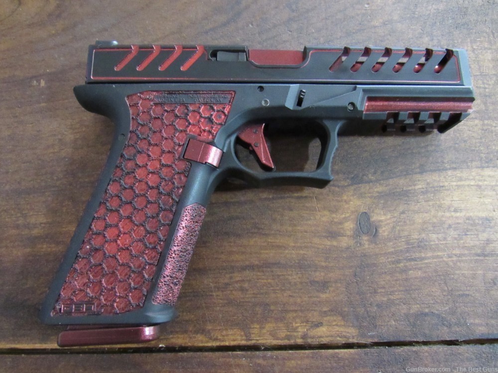 SIGWO Arms SA-9 9mm Pistol Red Cerakote Like Glock Polymer 80 SERIAL # 1!-img-3