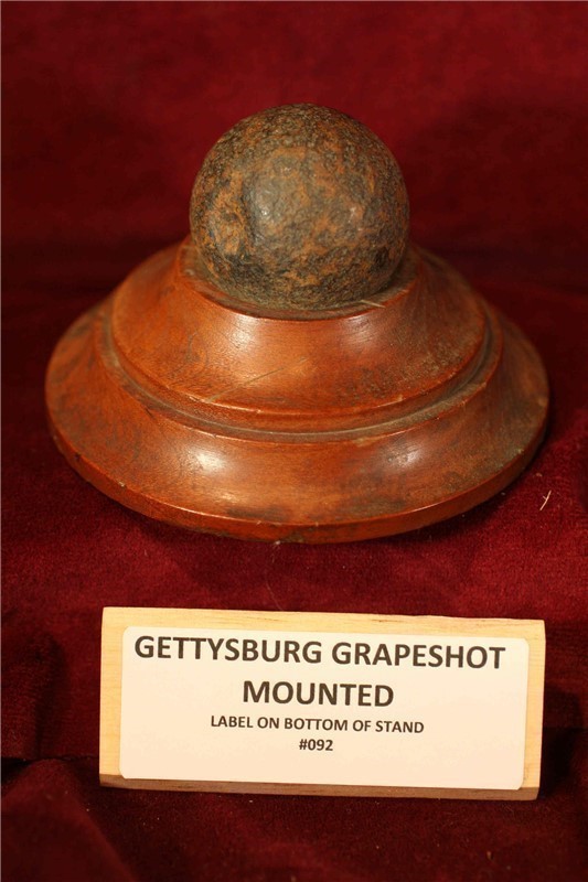 Civil War Gettysburg Labeled Grape Shot - #92-img-0