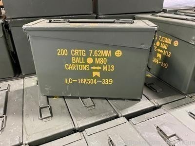 6 PACK OF SURPLUS M19A1 30 CAL AMMO CANS-img-0