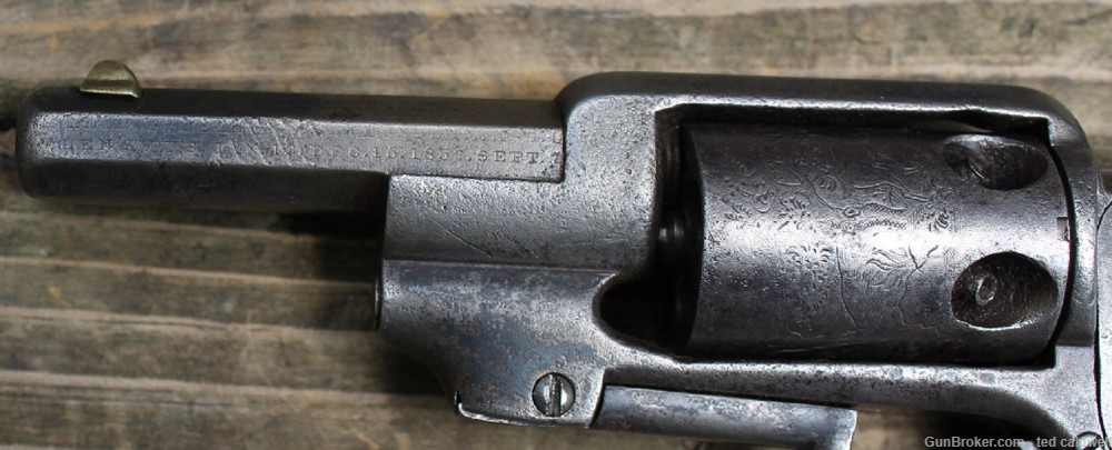 Allen & Wheelock Sidehammer Belt Model 5 shot revolver in .28 caliber!  -img-3