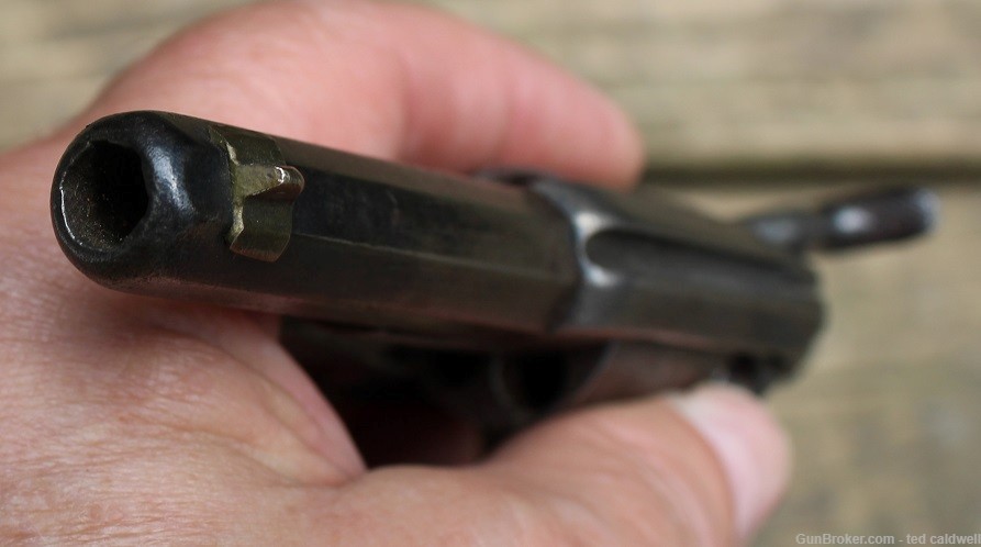 Allen & Wheelock Sidehammer Belt Model 5 shot revolver in .28 caliber!  -img-10