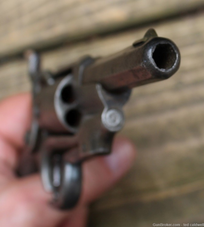 Allen & Wheelock Sidehammer Belt Model 5 shot revolver in .28 caliber!  -img-13