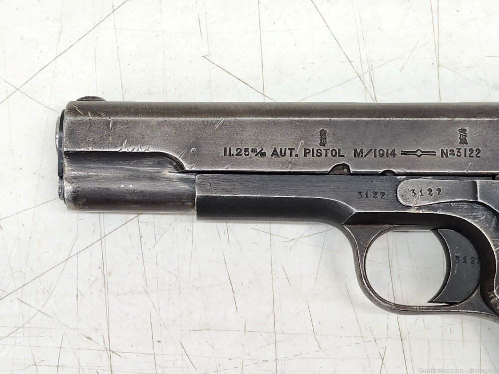 Kongsberg M1914 M-1914 11.25mm Norwegian Colt Semi-Auto Pistol, 1923 C&R-img-4