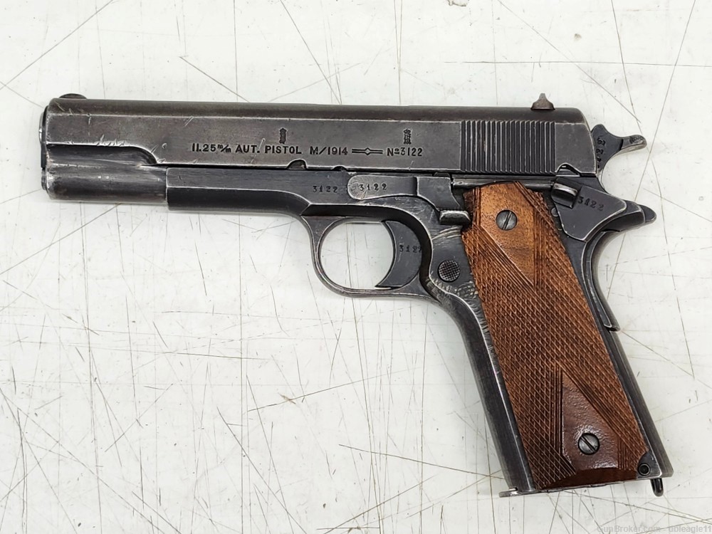 Kongsberg M1914 M-1914 11.25mm Norwegian Colt Semi-Auto Pistol, 1923 C&R-img-3