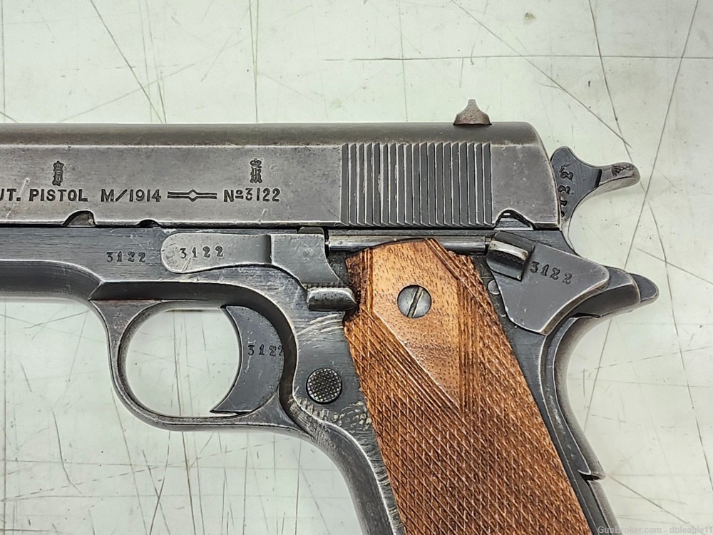 Kongsberg M1914 M-1914 11.25mm Norwegian Colt Semi-Auto Pistol, 1923 C&R-img-5