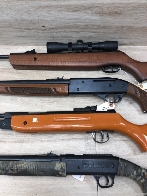 Lot of 4 BB Pellet Air Guns - Daisy / Hunter / Crosman / Unbranded -img-2